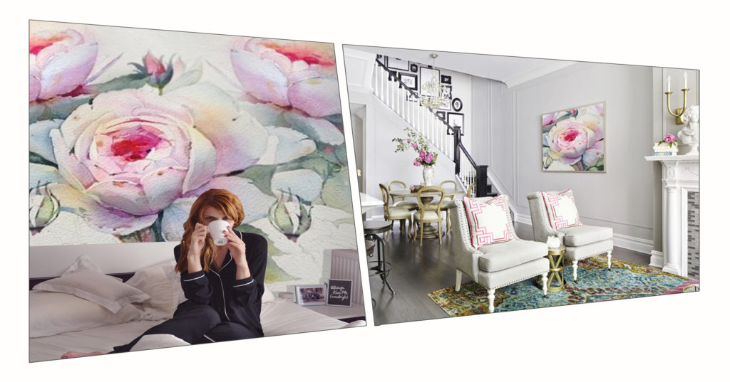 Bohowall , фрагмент фрески «Peony»