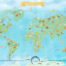 freska_World Map for children_Bohowall .ru