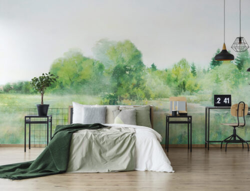 Фреска панорама лес Emerald Whisper (Изумрудный Шёпот)