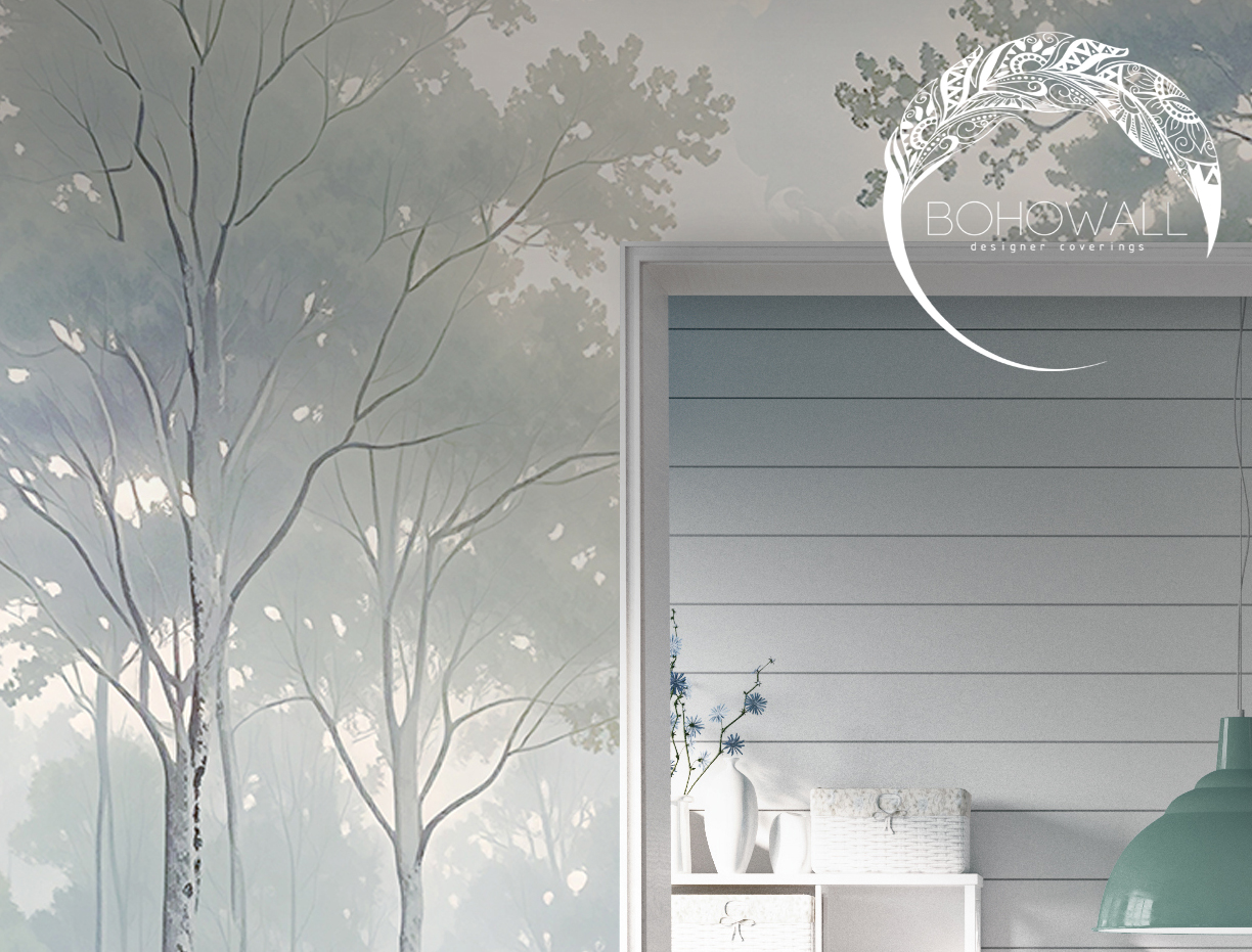 Бесшовная панорама лес и небо Ethereal Forest Glade (1)