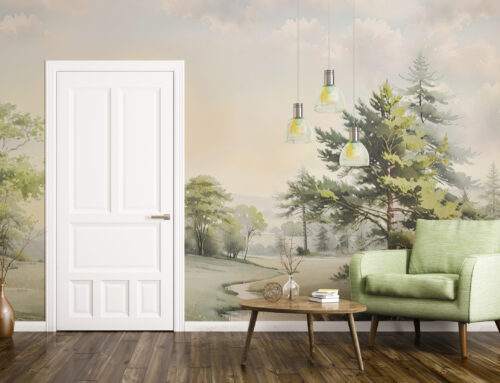 Панорамные обои лес Forest Luminescence (Лесное сияние)